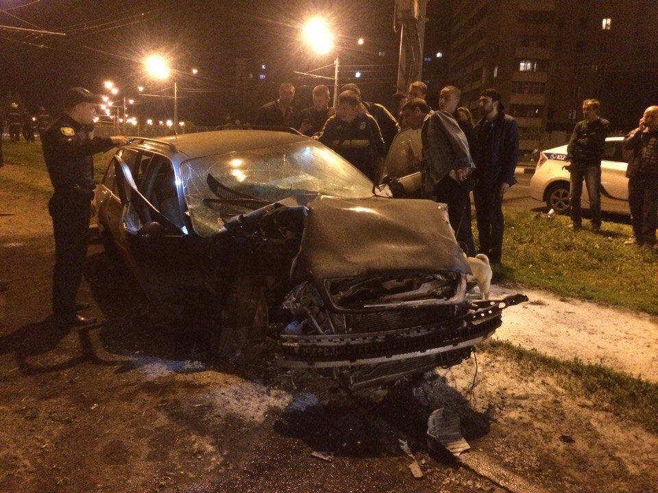 Авария на проспекте Гагарина в Харькове