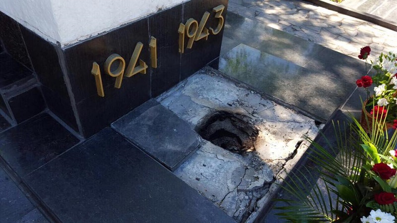 В Харькове нарушили покой освободителей города (фото)