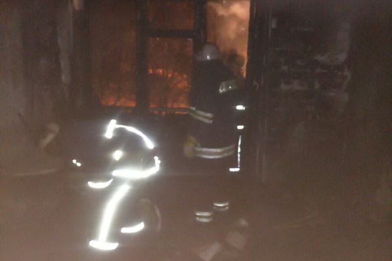 Крупный пожар произошел в Харькове (фото)