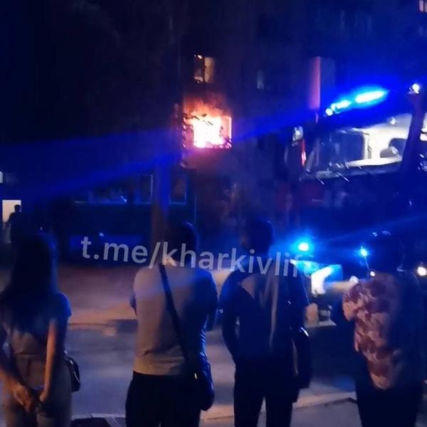 Пожар в харьковском общежитии: есть пострадавшие (видео)