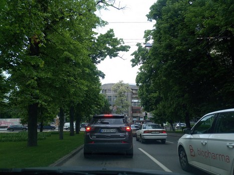 В центре Харькова образовалась пробка (фото, видео)