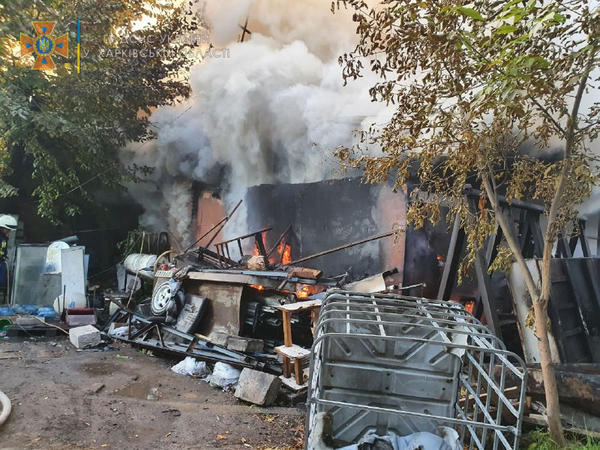 В Харькове произошел крупный пожар (видео)
