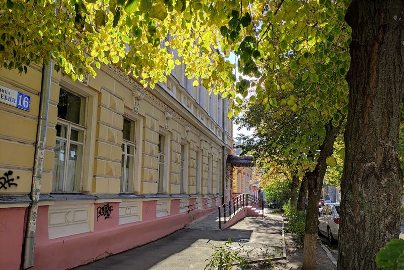 Здание, в котором работала Ксения Илиади в Харькове