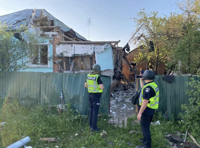 На Харьковщине вражеский снаряд уничтожил жилой дом и всех его жильцов
