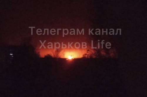 Ракетний удар по Харківщині: пожежа триває більше доби