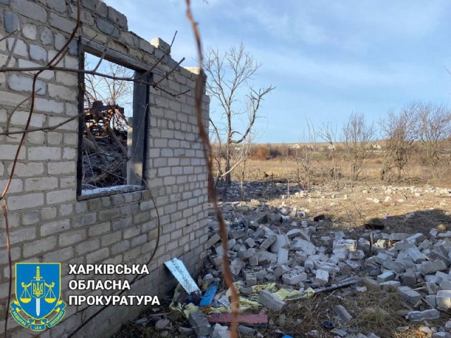 Оприлюднено фото наслідків обстрілу населених пунктів Харківщини