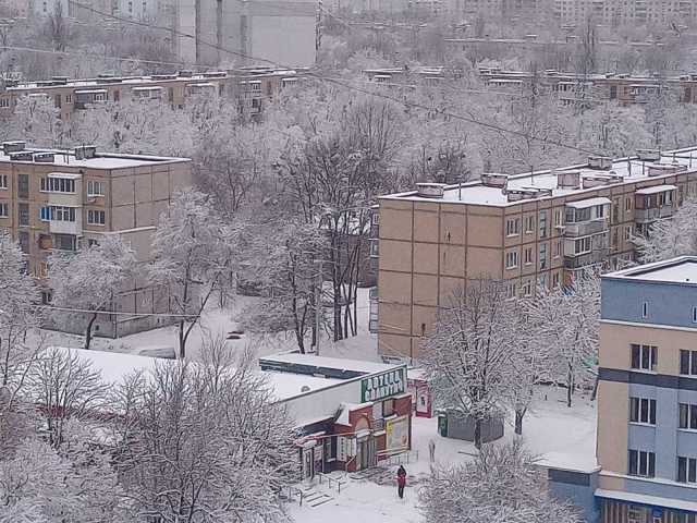 Харків засипає снігом (фото, відео)