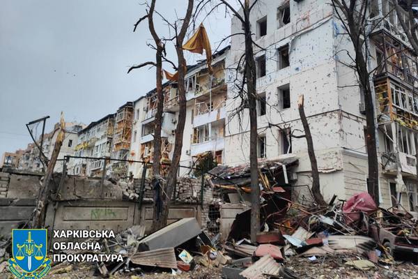 Названо кількість будинків, які було пошкоджено внаслідок ракетного удару по Харкову