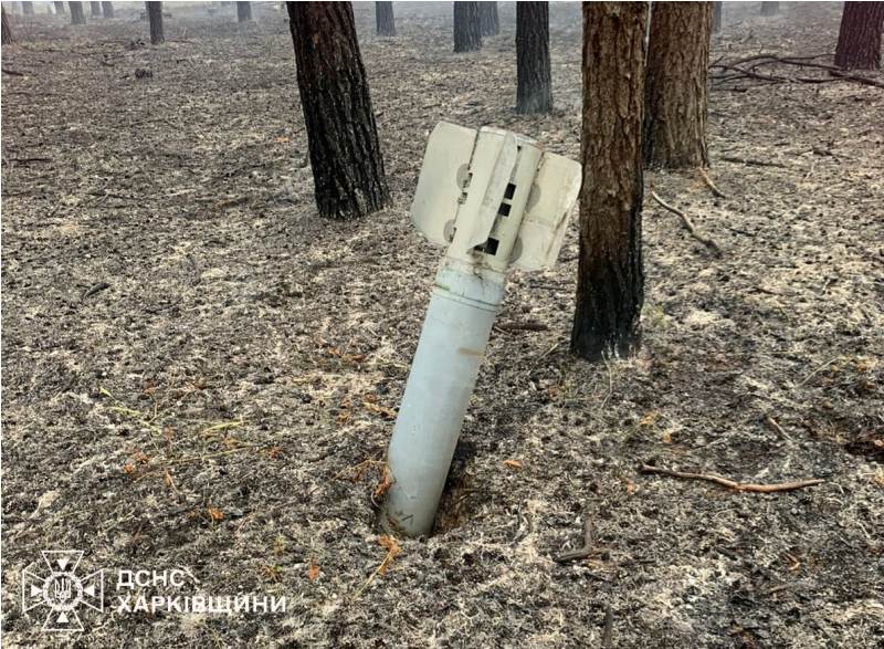 Обстріл рашистів спричинив пожежу на Харківщині (фото)
